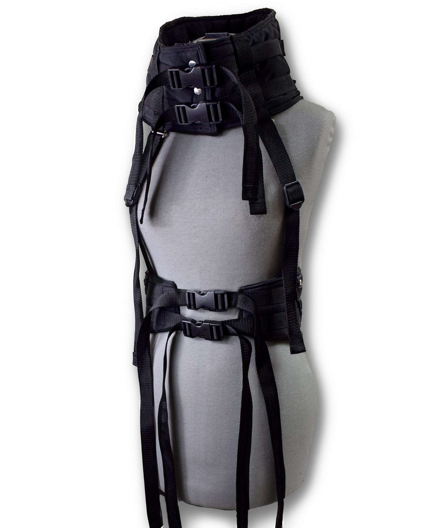 Black Cyberpunk Techwear Body Harness/jacket. Futuristic//goth//festival//clubwear.