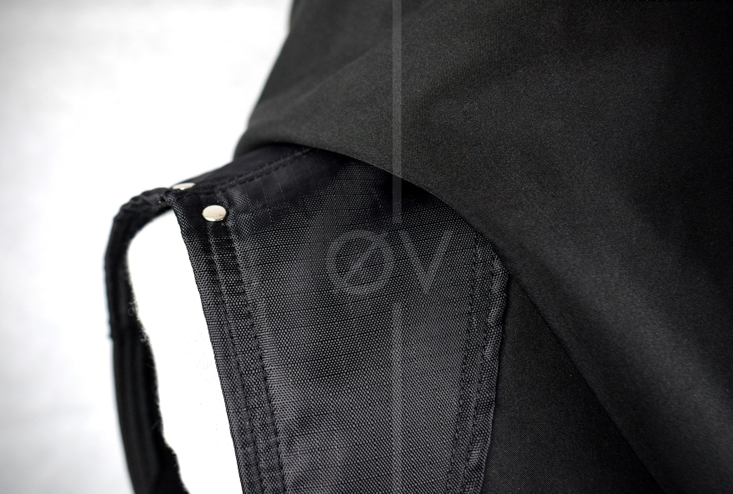 Unisex Black Cropped Adjustable Waterproof Cowl/Poncho //Techwear//Goth