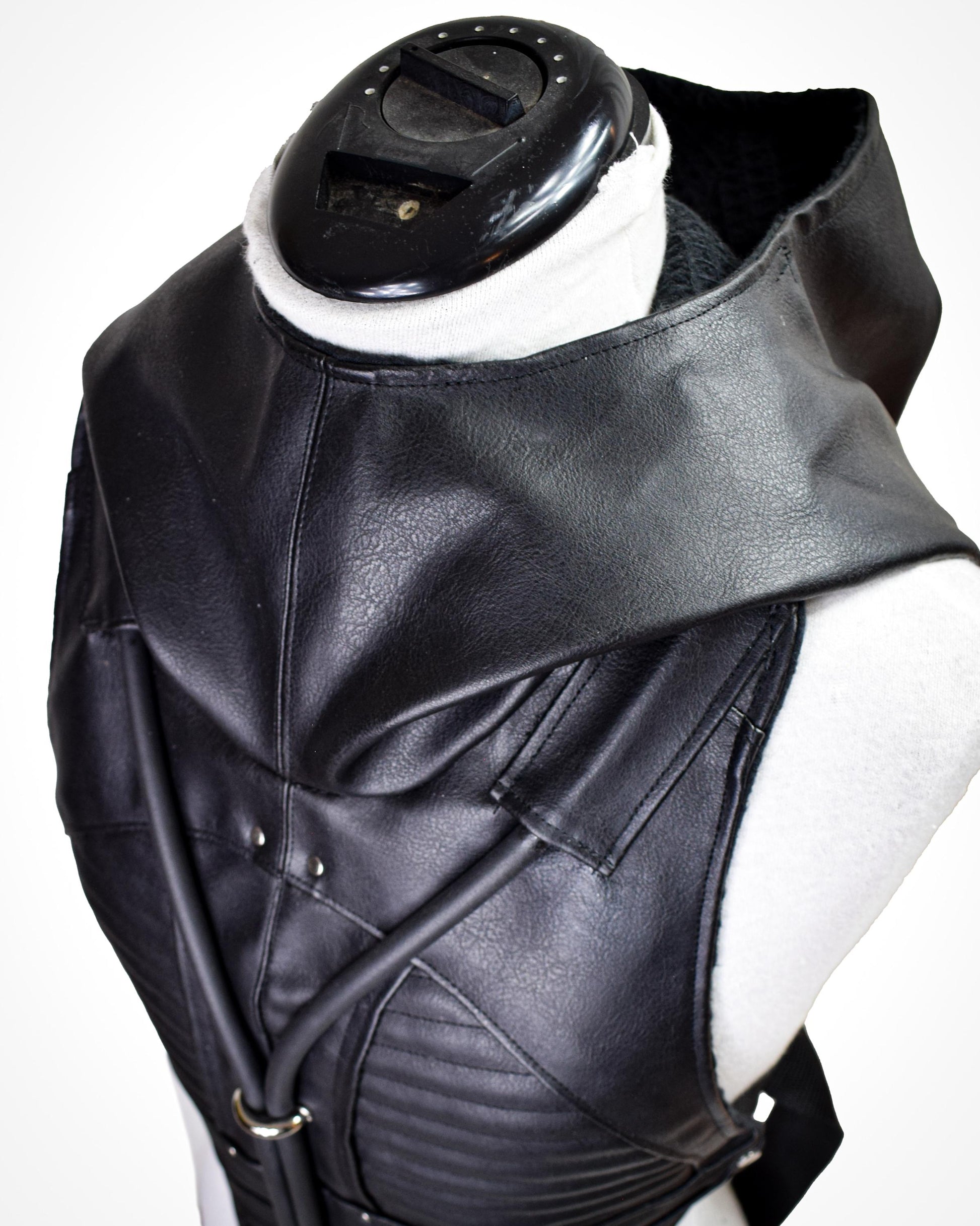 Vegan Leather Chest Armour. Post Apocalytpic//festival//clubwear//adjustable.