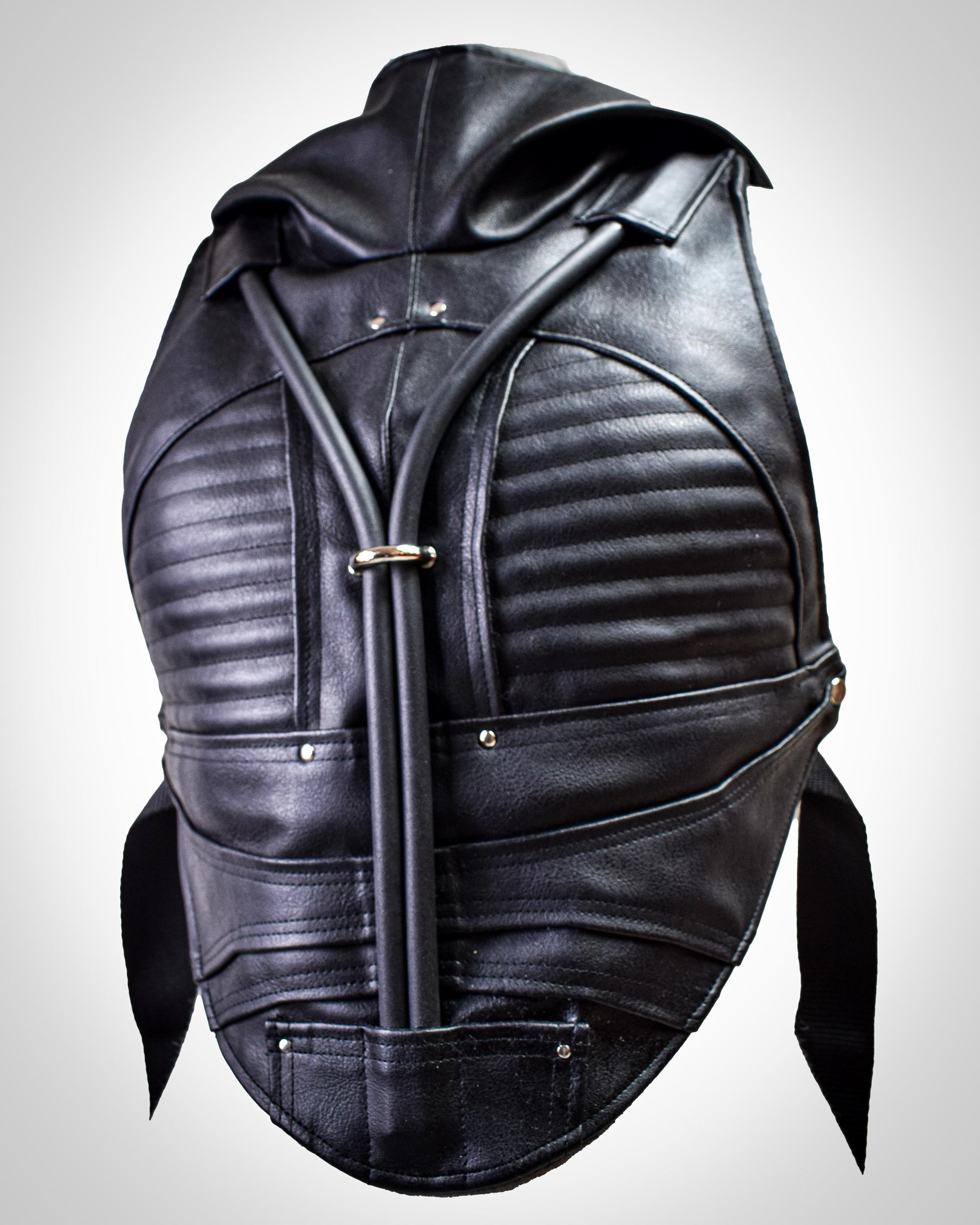 Vegan Leather Chest Armour. Post Apocalytpic//festival//clubwear//adjustable.