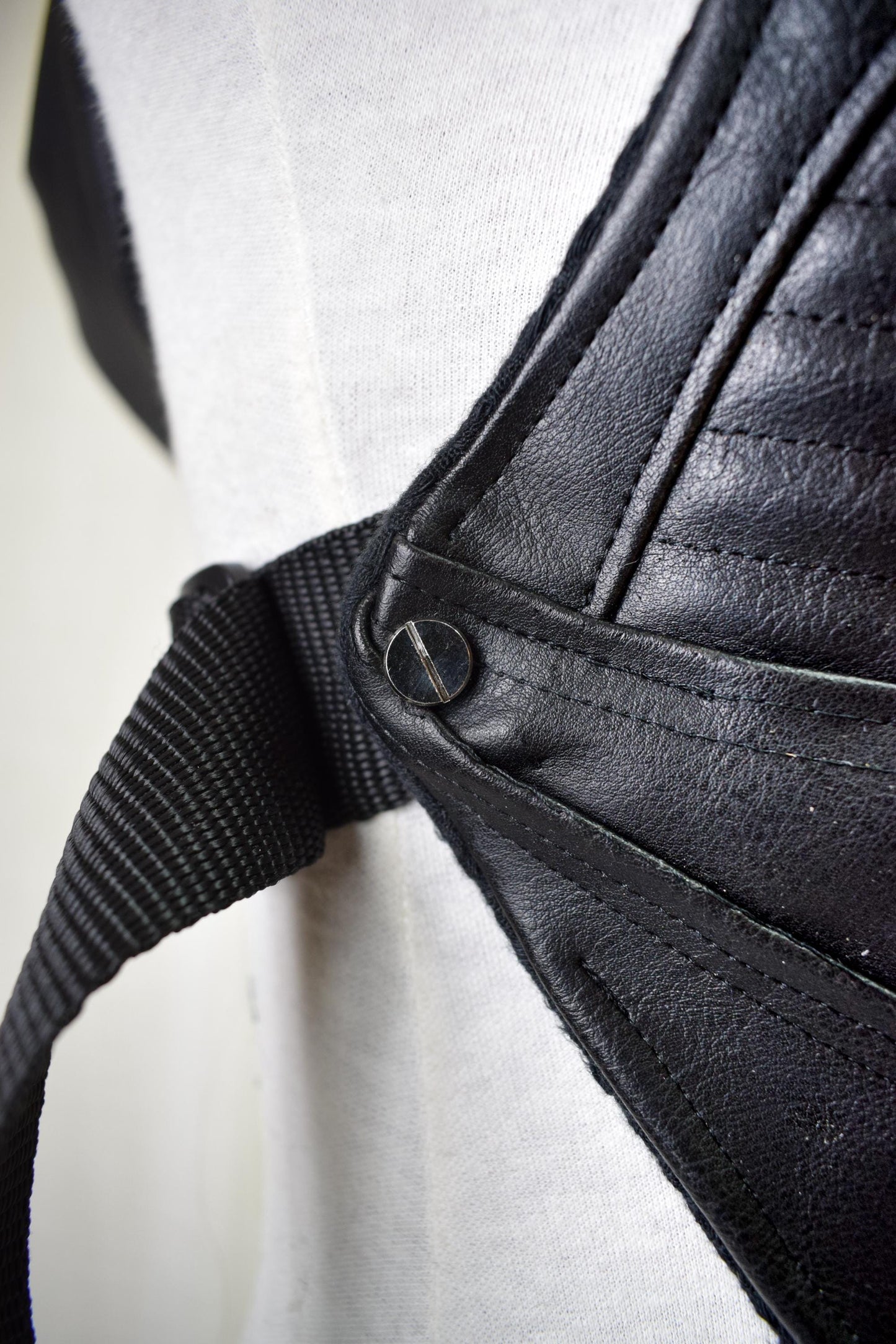 Vegan Leather Chest Armour. Post Apocalytpic//festival//clubwear//adjustable.