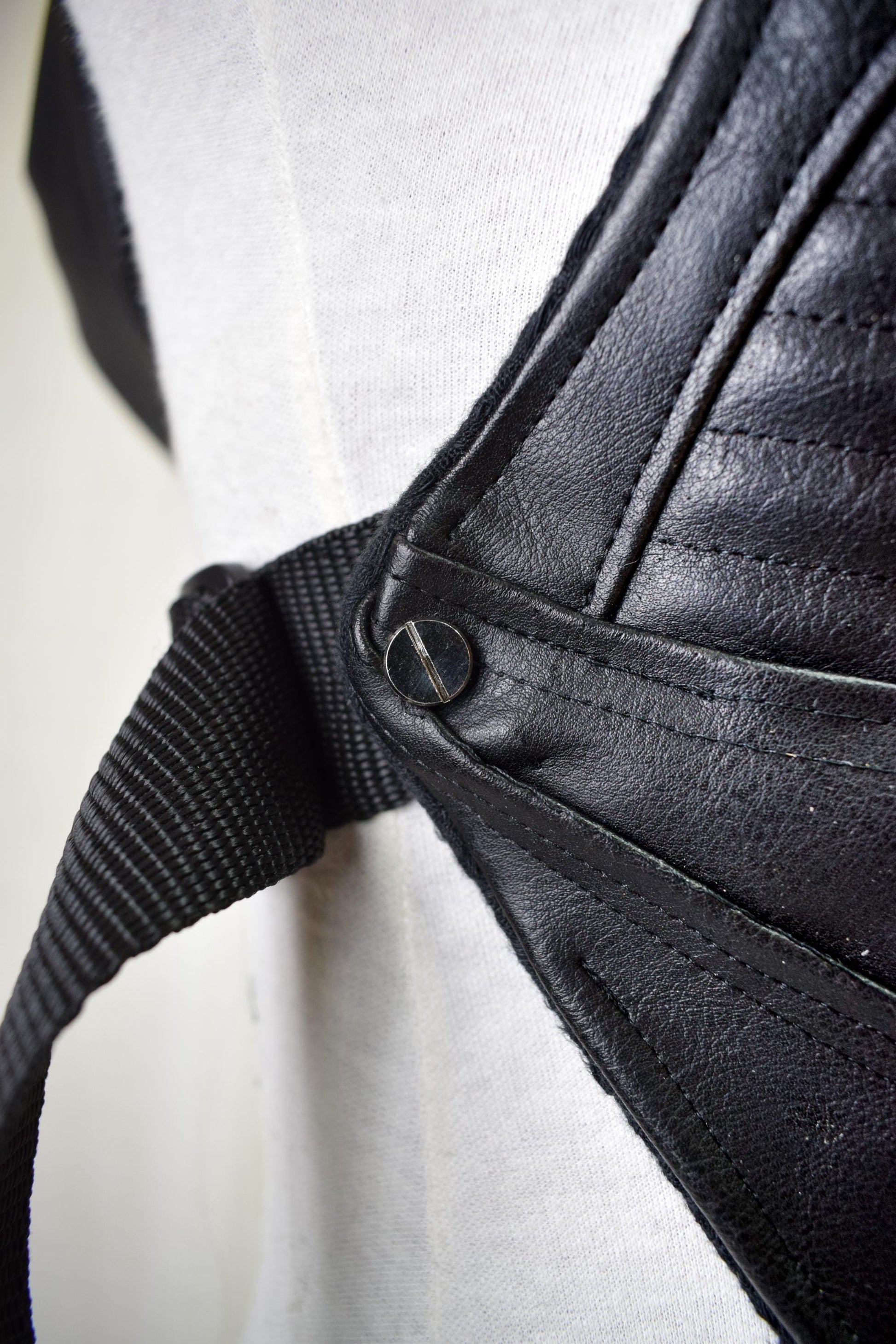 Vegan Leather Chest Armour. Post Apocalytpic//festival//clubwear//adjustable.