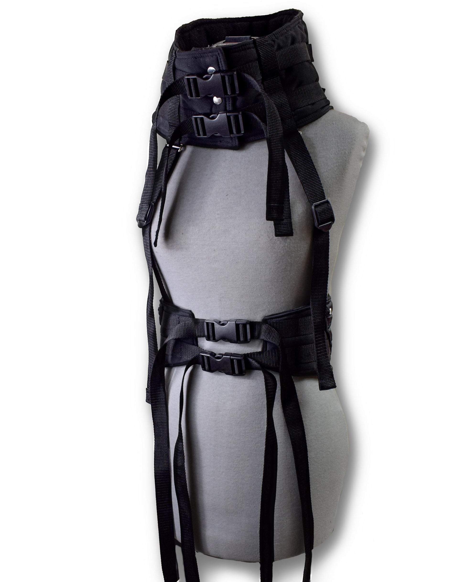 Black Cyberpunk Techwear Body Harness/jacket. Futuristic//goth//festival//clubwear.
