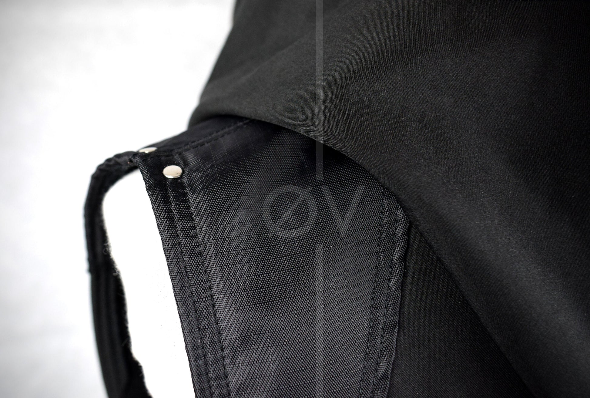 Unisex Black Cropped Adjustable Waterproof Cowl/Poncho //Techwear//Goth